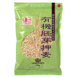 永倉精麦 国内産有機栽培大麦使用　有機胚芽押麦 500g