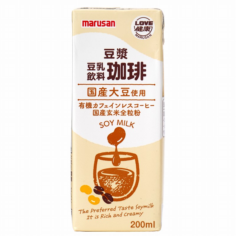 マルサンアイ 豆漿　豆乳飲料　珈琲 200ml