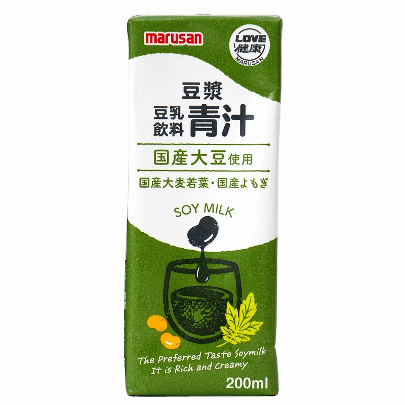 マルサンアイ 豆漿　調製豆乳　青汁 200ml