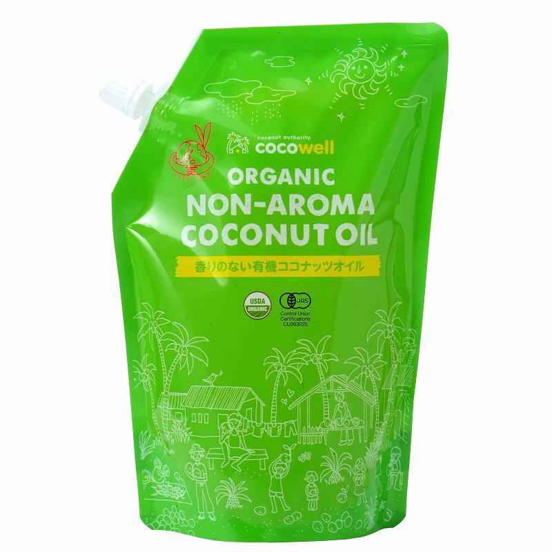 ココウェル    香りのない有機ココナッツオイル 460g（500ml）