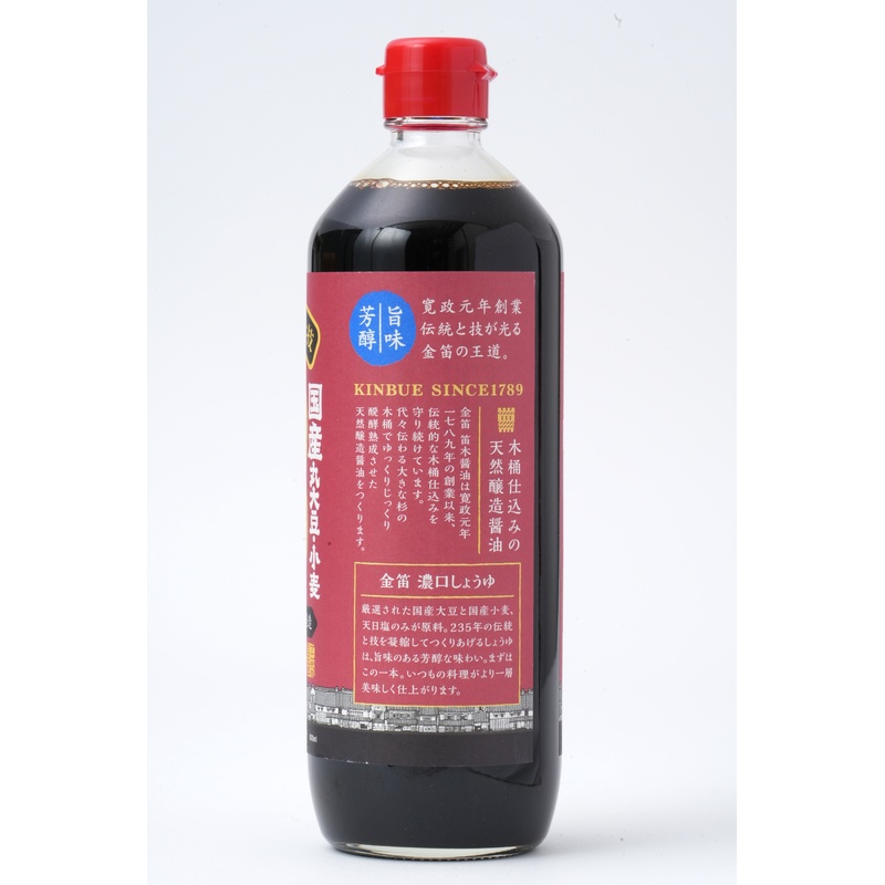 笛木醤油 金笛　濃口しょうゆ 600ml