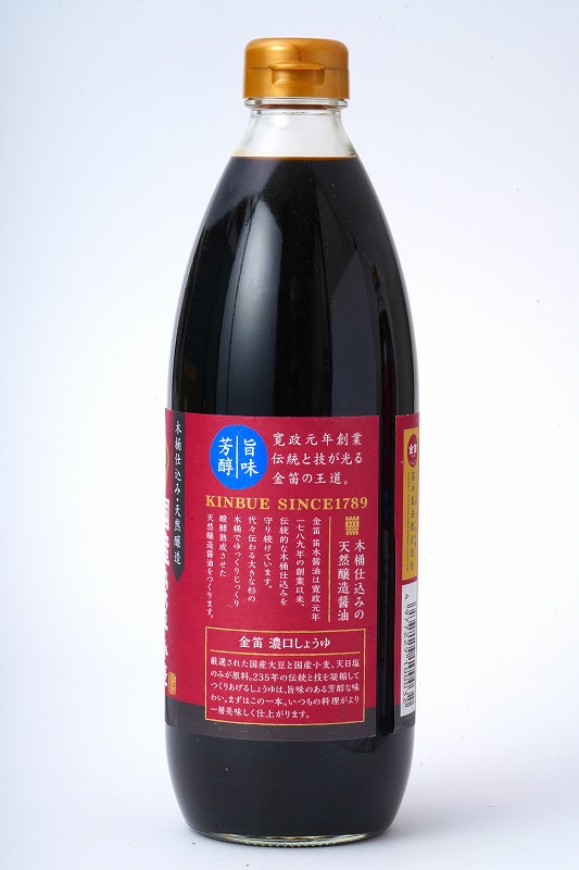 笛木醤油 金笛　濃口しょうゆ 1リットル