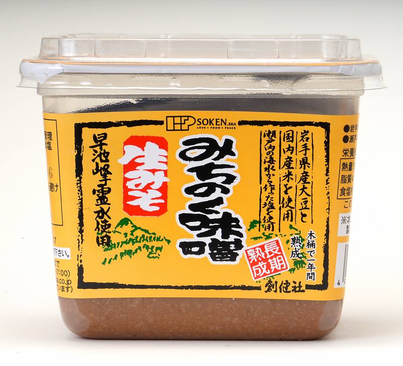 創健社 みちのく味噌　生みそ（カップ） 500ｇ