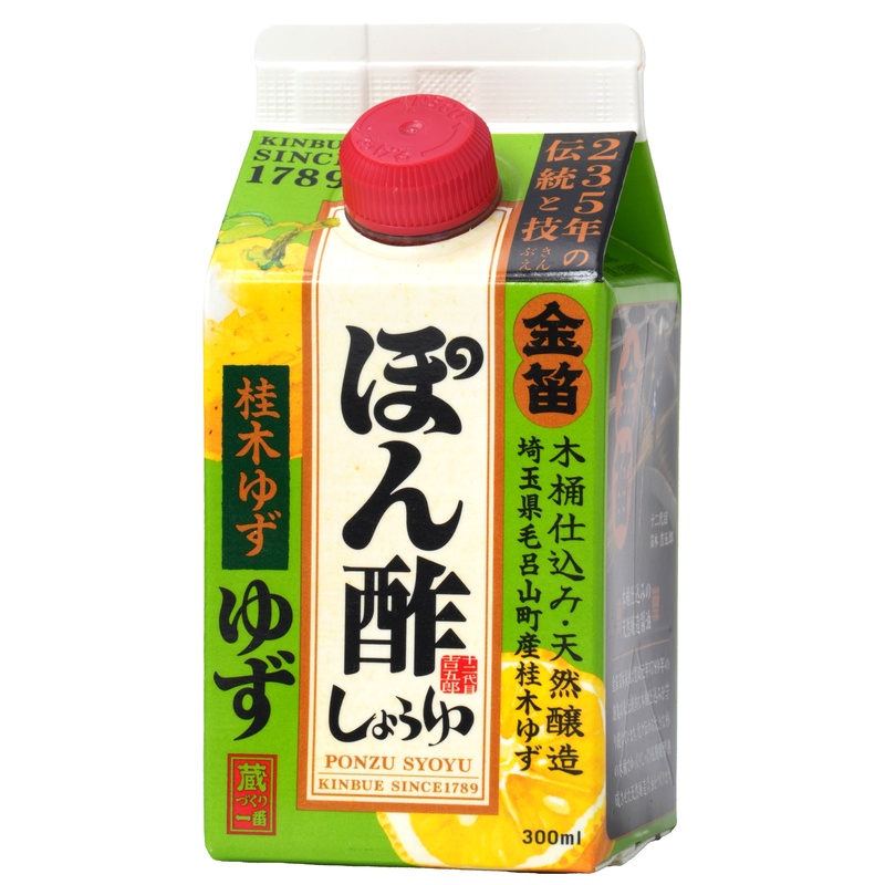笛木醤油 金笛　ぽん酢しょうゆ　ゆず　紙パック 300ml