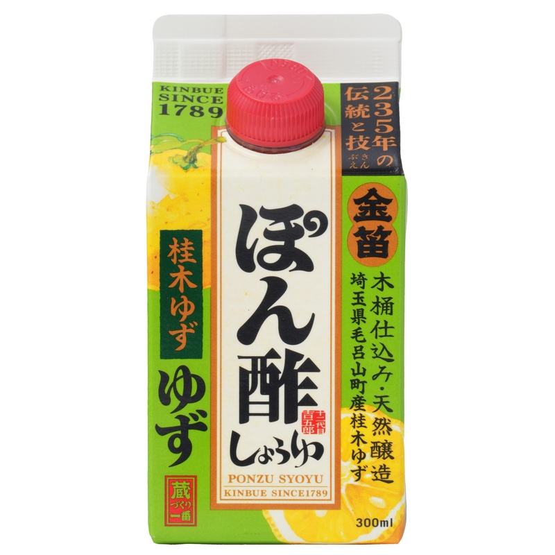 笛木醤油 金笛　ぽん酢しょうゆ　ゆず　紙パック 300ml