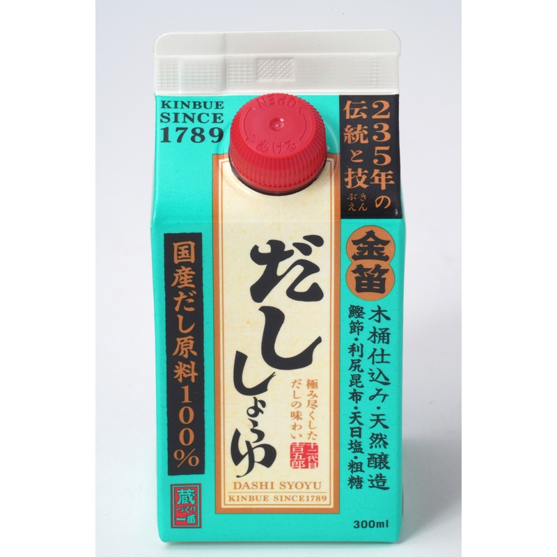 笛木醤油 金笛　だししょうゆ　紙パック 300ml