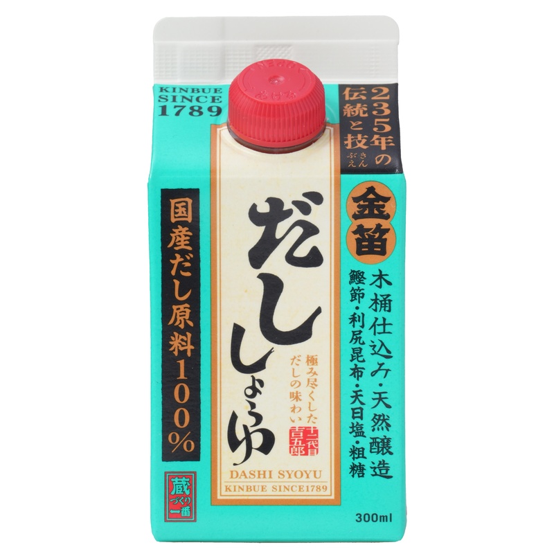 笛木醤油 金笛　だししょうゆ　紙パック 300ml