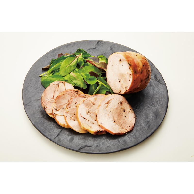 あきた六次会 火内鶏ブロックハム　ブラックペッパー 250g