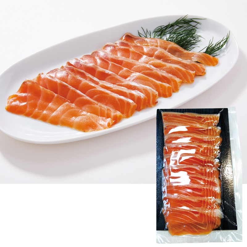 ひぜん前京すしさば工房 スモークサーモンマリネ 80g