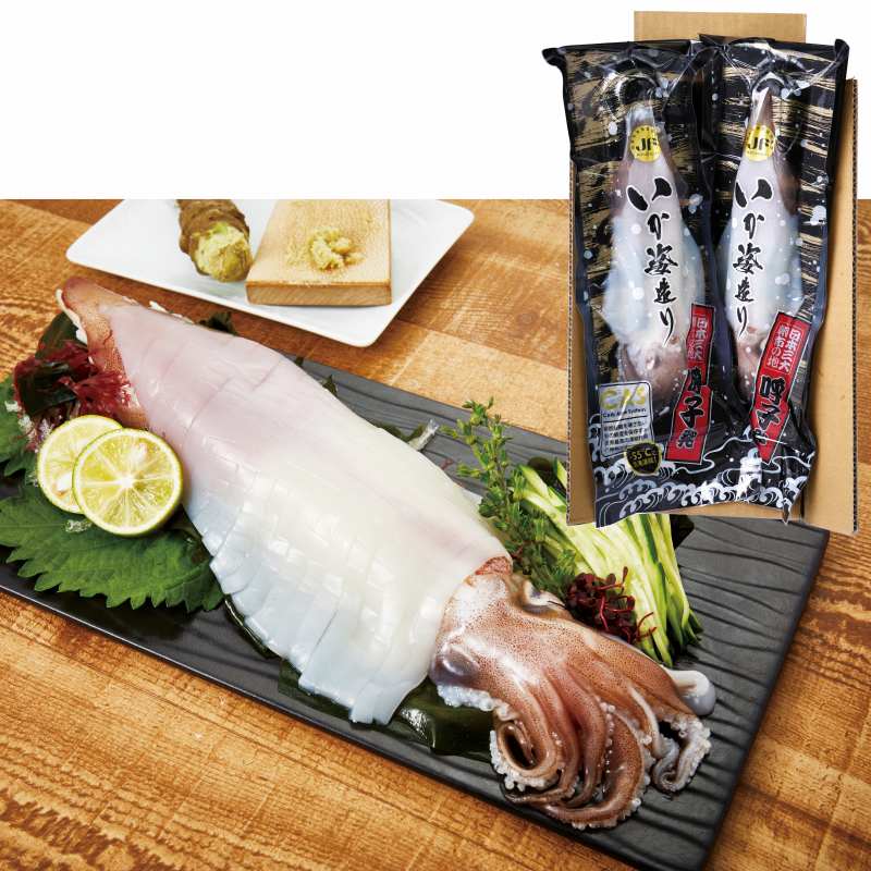 佐賀玄海漁業協同組合 呼子剣先イカセット イカ1杯×2パック