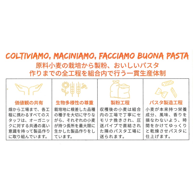 創健社 ジロロモーニ　デュラム小麦　有機フジッリ 250g