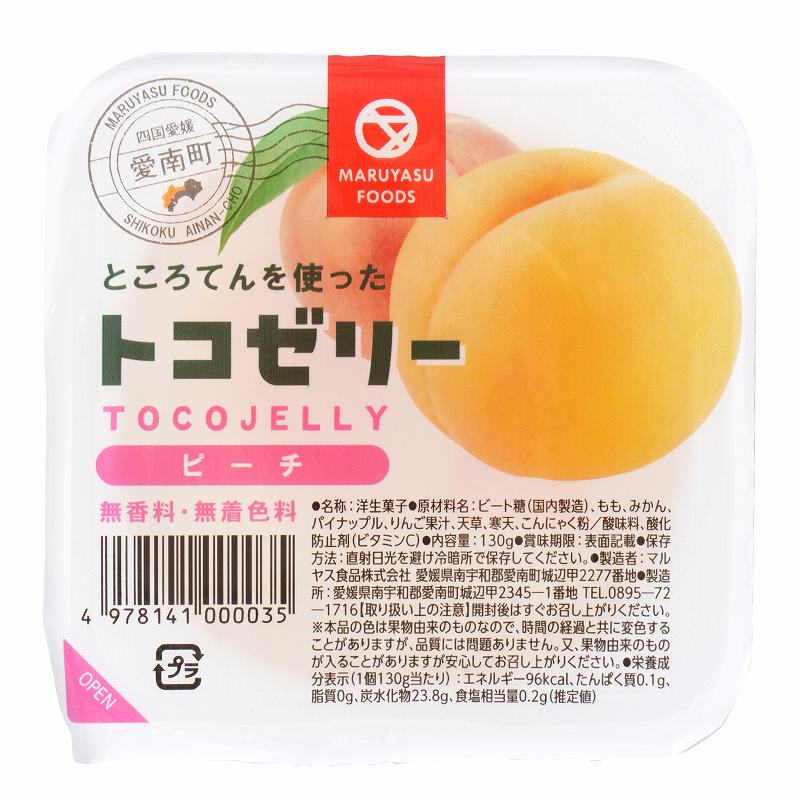 マルヤス食品 トコゼリー　ピーチ 130g