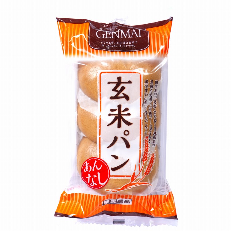 菅野製麺所 堅実選品　玄米パン　あんなし 3個