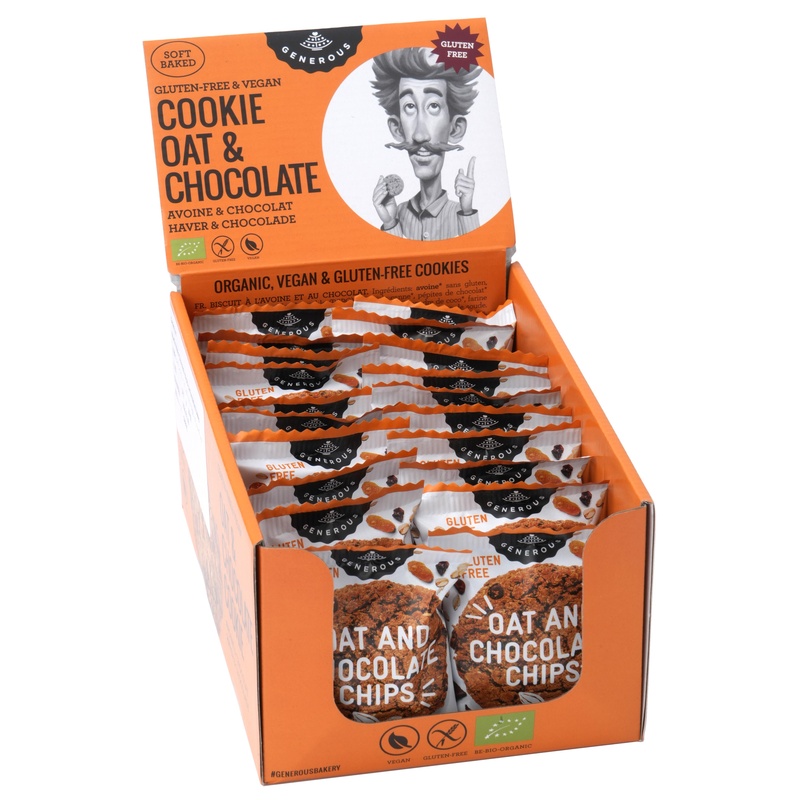 オアシス 有機グルテンフリークッキー　オーツ麦チョコチップ 1枚