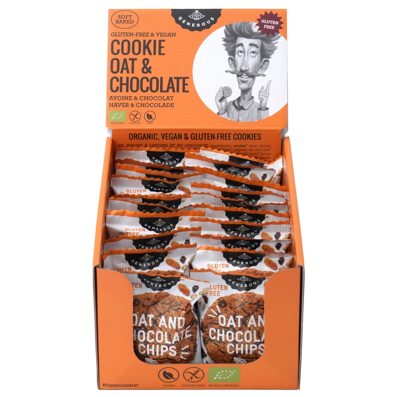 オアシス 有機グルテンフリークッキー　オーツ麦チョコチップ 1枚