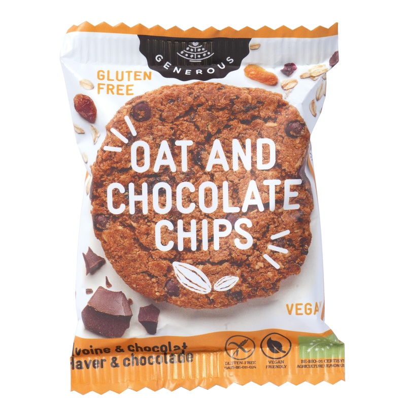 オアシス 有機グルテンフリークッキー　オーツ麦チョコチップ 1枚