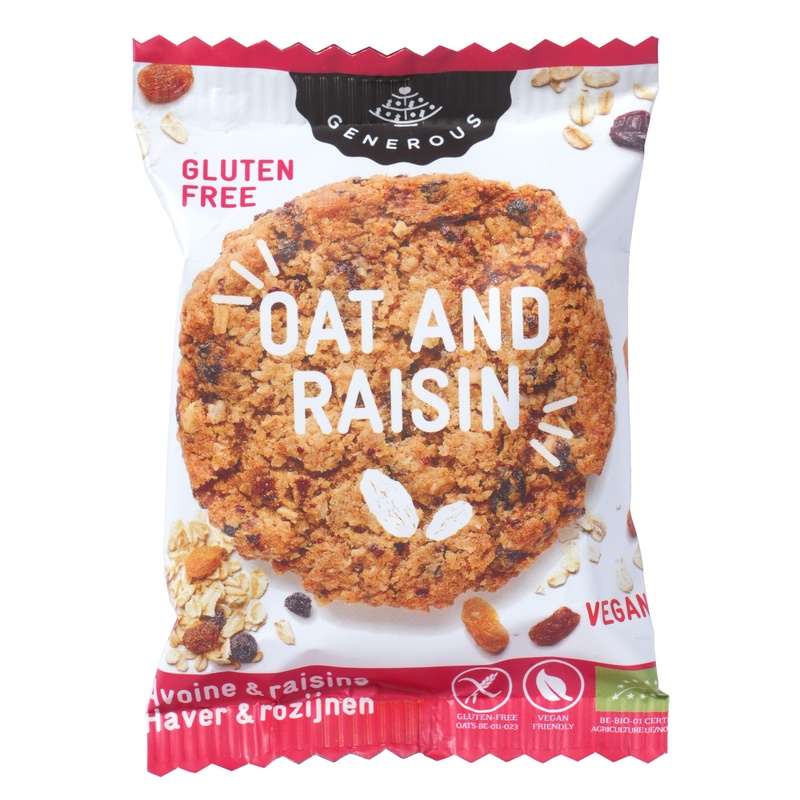 オアシス 有機グルテンフリークッキー　オーツ麦レーズン 1枚
