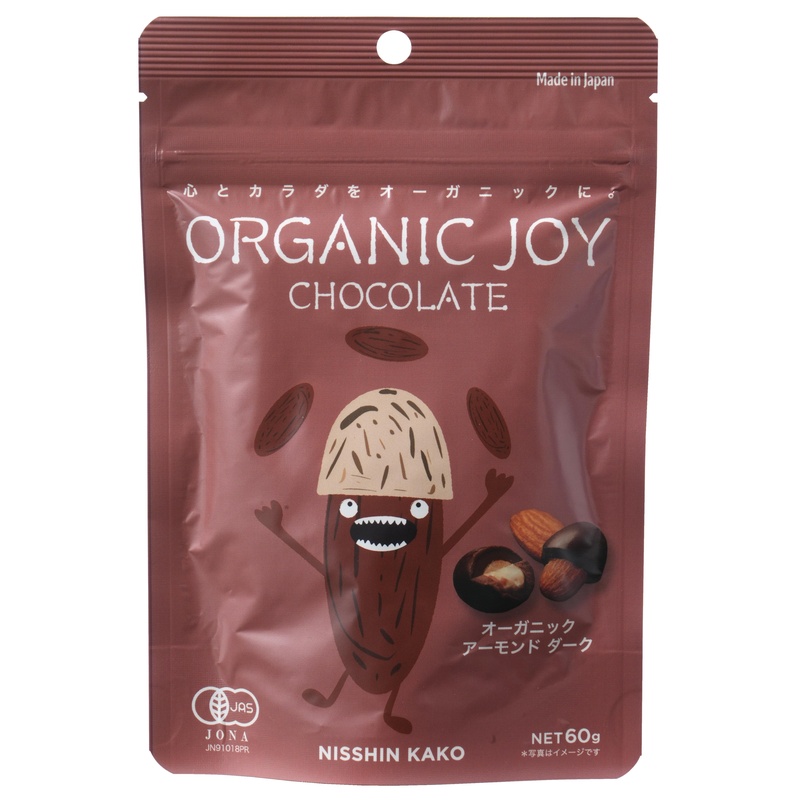 日新化工 ＯＲＧＡＮＩＣ　ＪＯＹ　ＣＨＯＣＯＬＡＴＥ オーガニックアーモンドダーク 60g