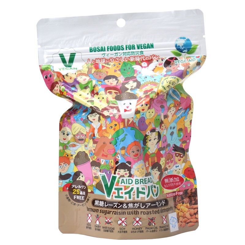 東京ファインフーズ Ｖエイド保存パン　黒糖レーズン＆焦がしアーモンド １個