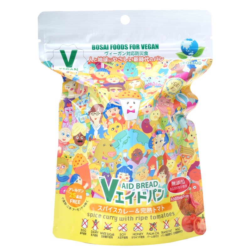 東京ファインフーズ Ｖエイド保存パン　スパイスカレー＆完熟トマト １個
