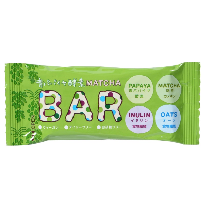 三旺インターナショナル 青パパイヤ酵素抹茶バー 35g