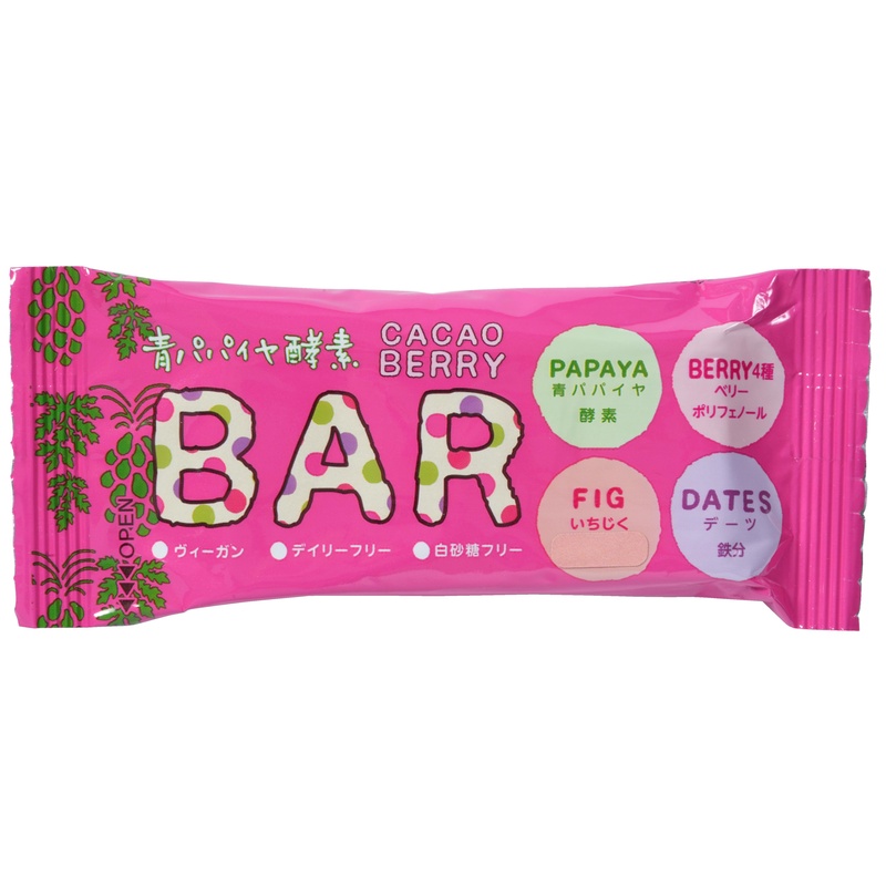 三旺インターナショナル 青パパイヤ酵素カカオベリーバー 35g