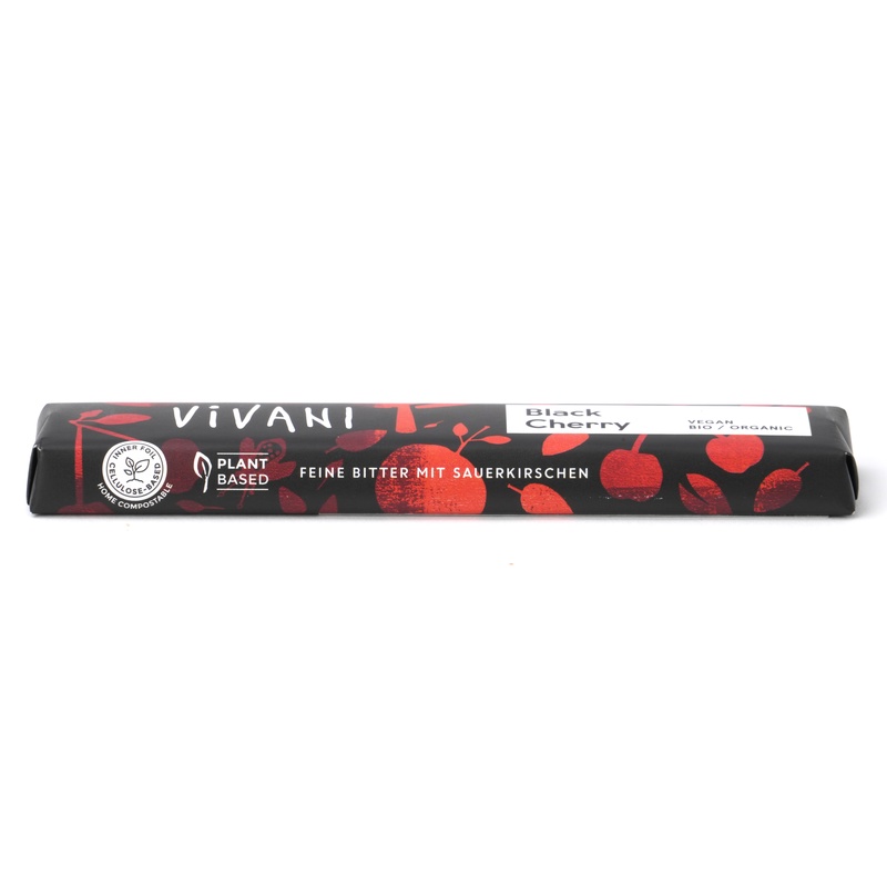 ニコウトレーディング ＶｉＶＡＮＩ　オーガニックダークチョコレートバー　ブラックチェリー 35g