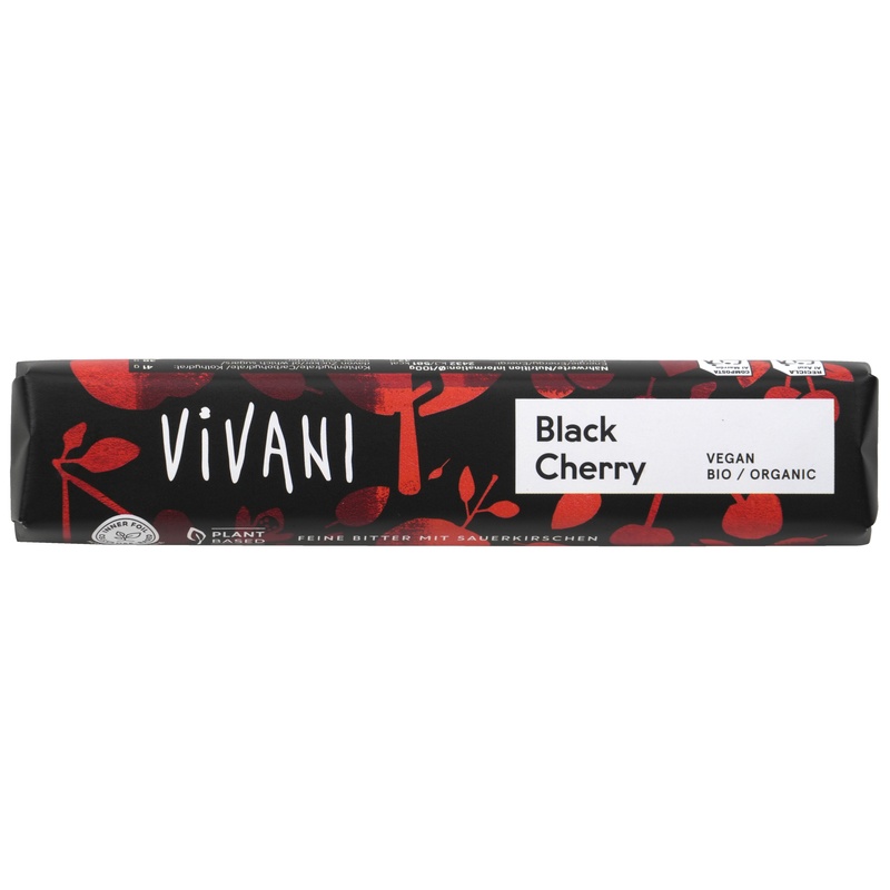 ViVANI オーガニックダークチョコレートバー ブラックチェリー