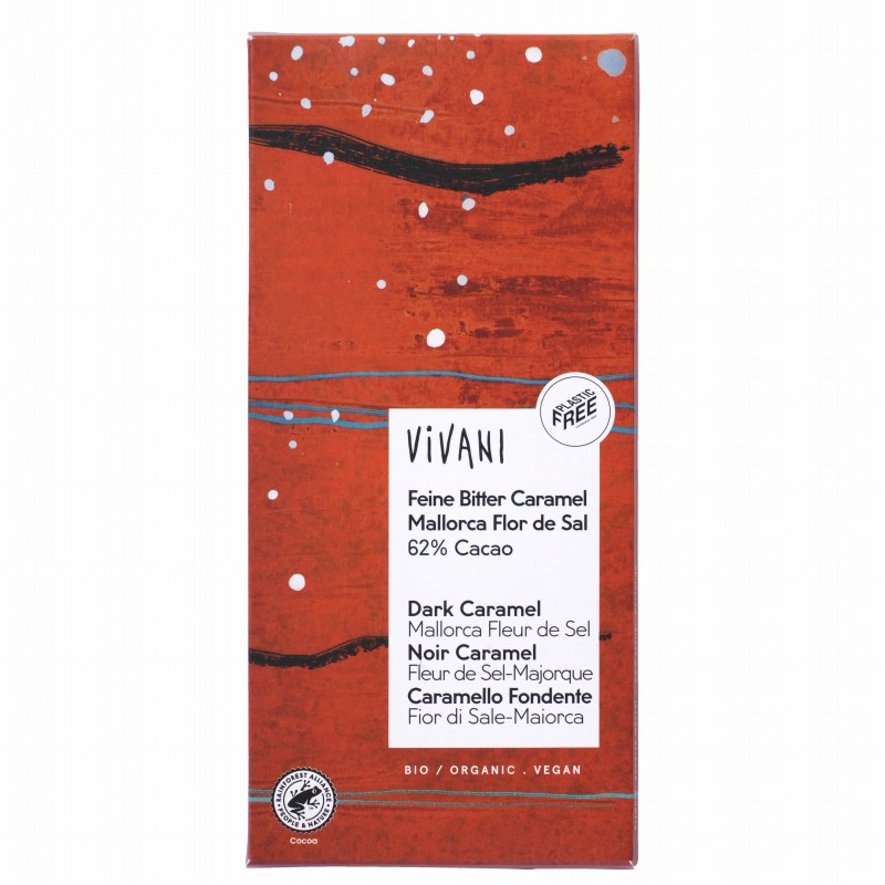 ニコウトレーディング ＶｉＶＡＮＩ　オーガニックキャラメルマヨルカ（塩）６２％チョコレート 80ｇ