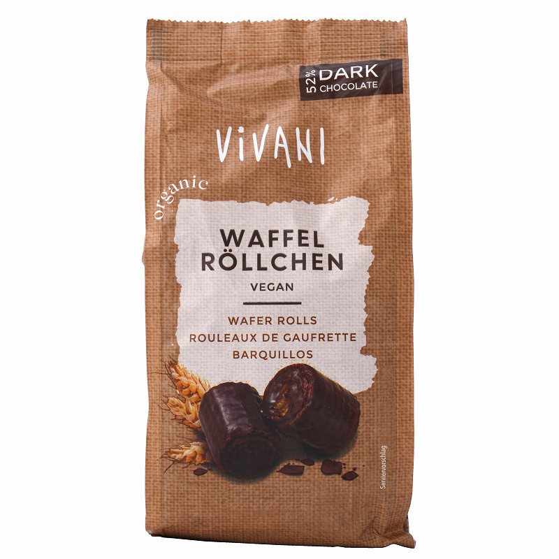 ニコウトレーディング ＶｉＶＡＮＩ　オーガニックチョコレートワッフルロール（カカオ５２％） 125g