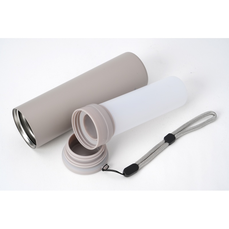 エコワン 携帯氷のうボトルMサイズ　アッシュグレージュ 1個